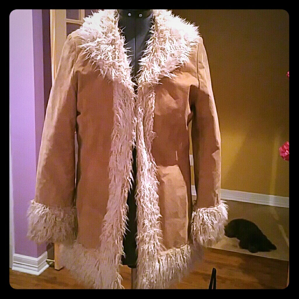 Suede coat